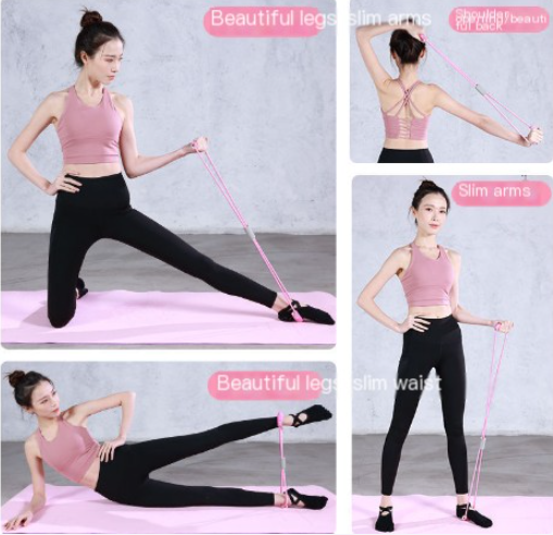 8-Shaped Resistance Bands for Chest and Back Training